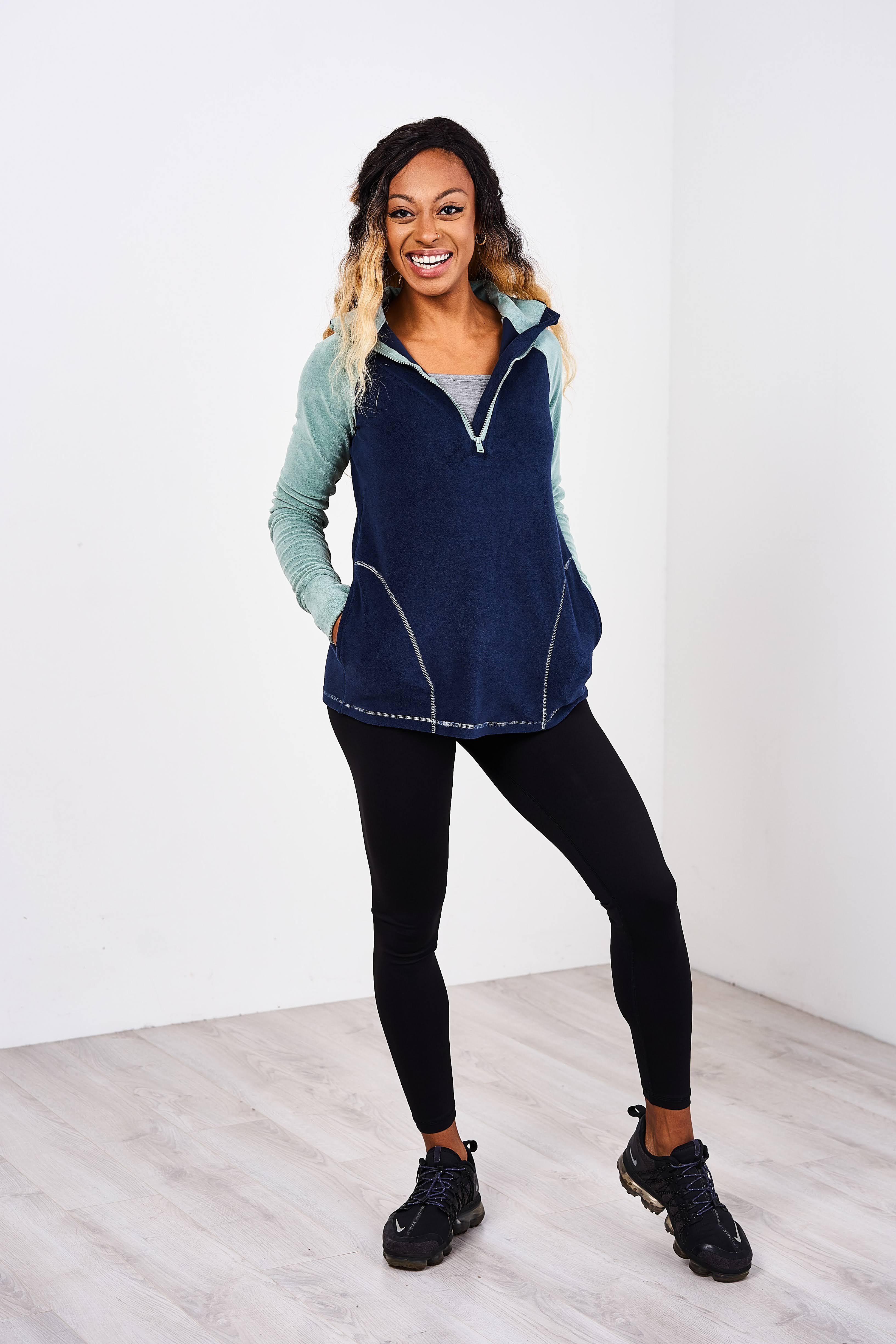 Latched Mama Zip Fleece Nursing Pullover - Final Sale - Image 3