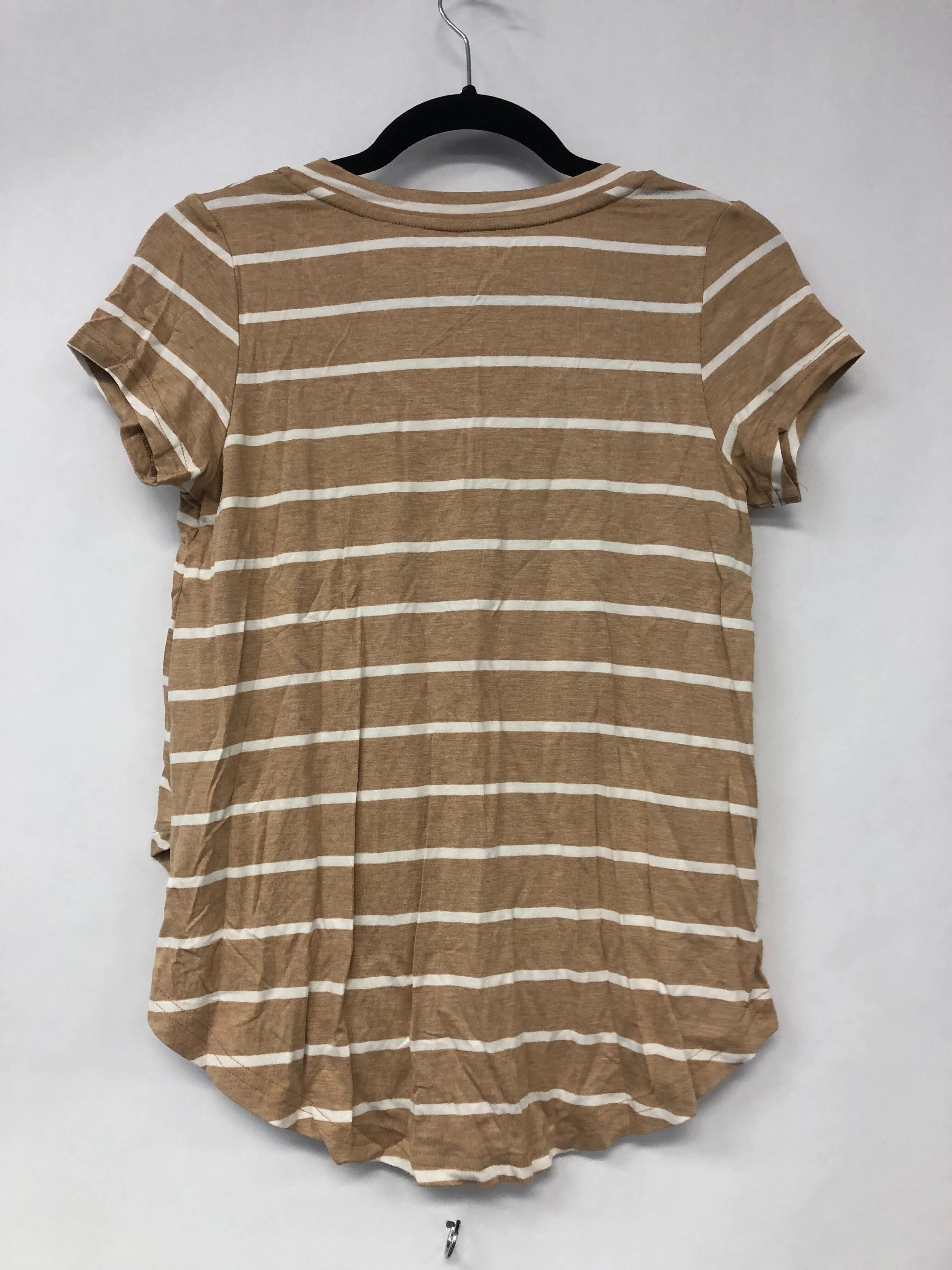 Outlet 6193 - V-Neck Boyfriend Nursing Tee - Sand Stripe - Extra Extra Small - Image 2