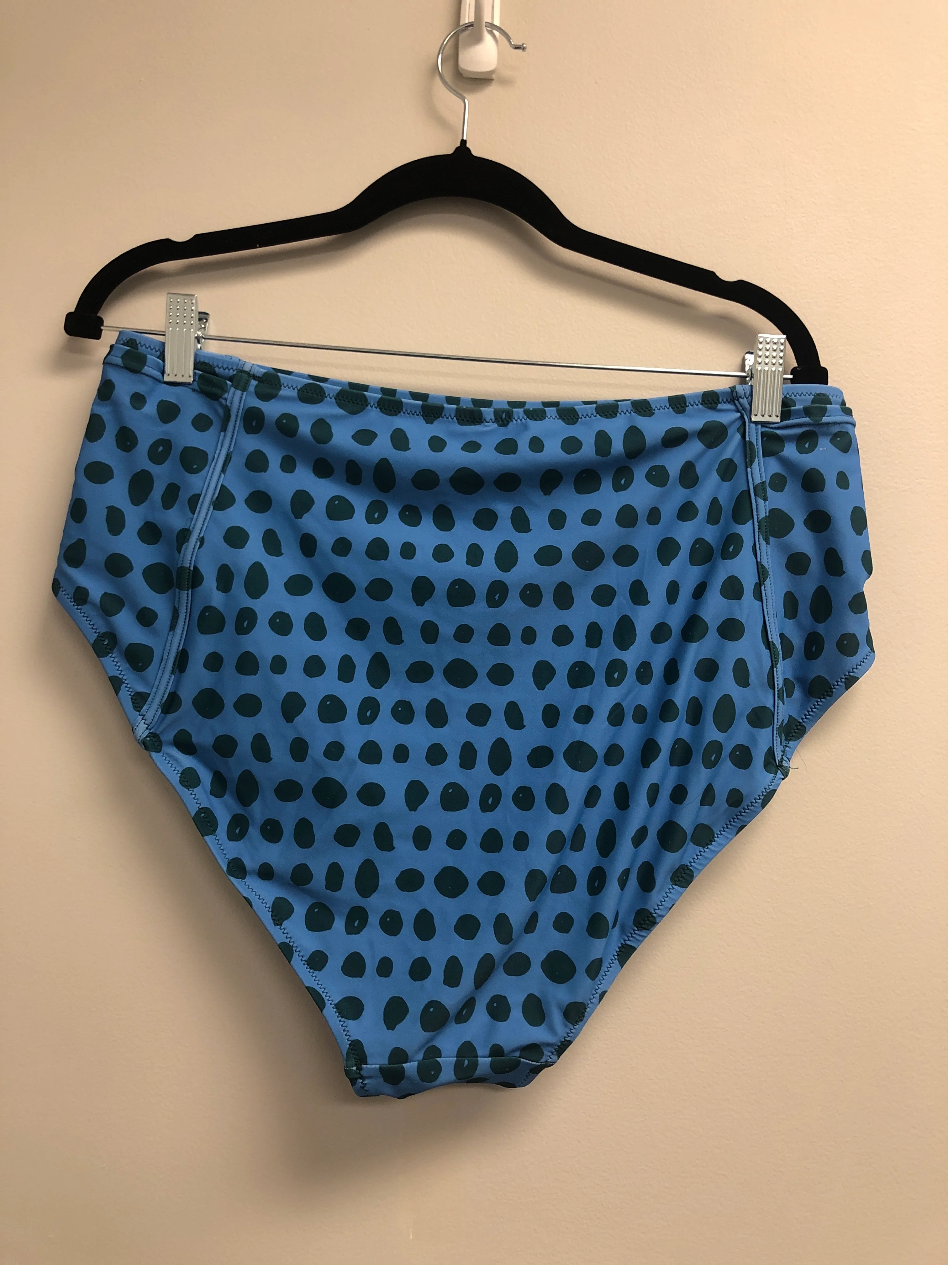 Outlet 6916 - Latched Mama High Waisted Swim Bottoms with Pockets - Teal Surf - Extra Large - Image 2