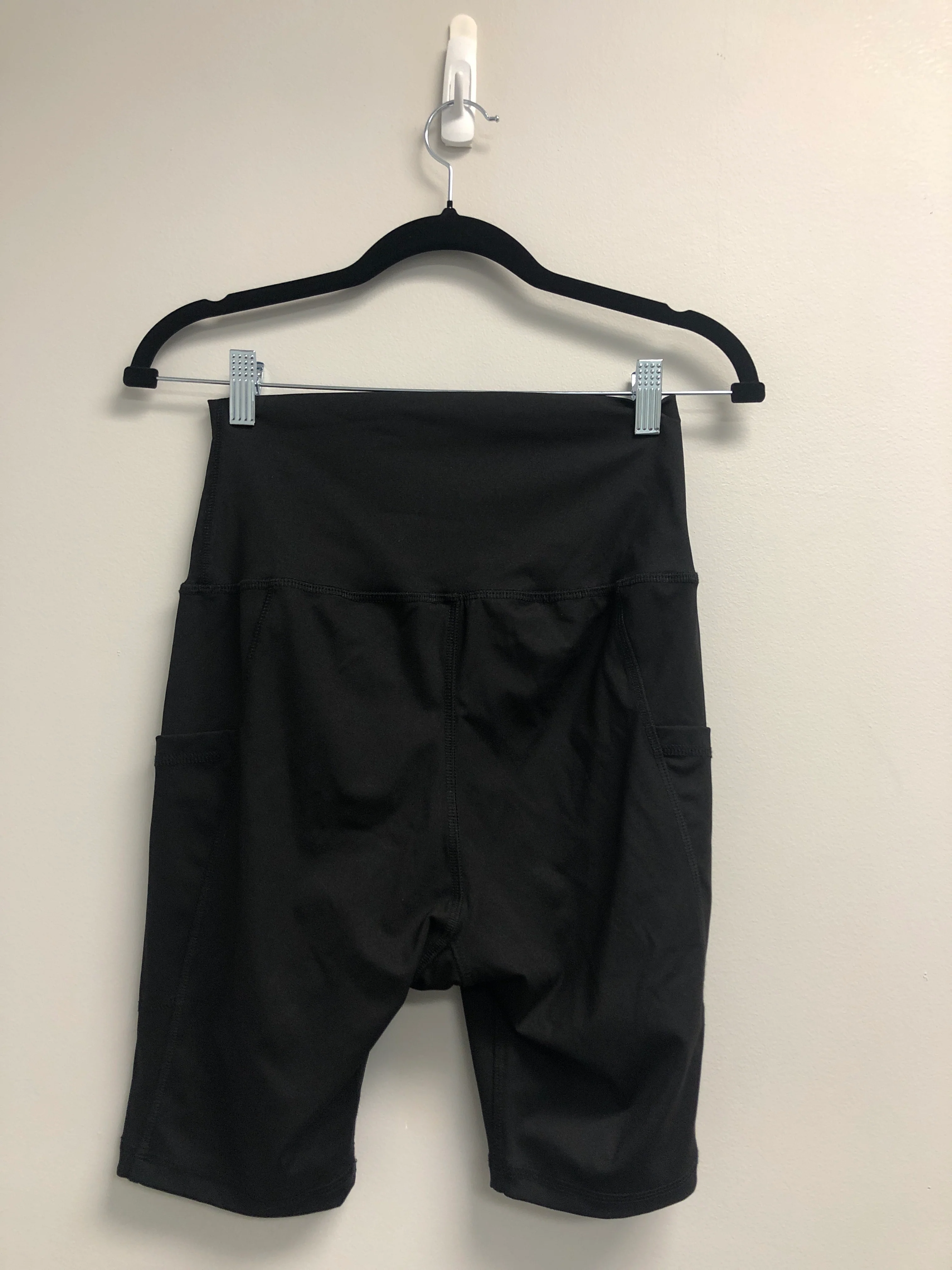 Outlet 6917 - Latched Mama High Waisted Biker Shorts with Side Pocket - Final Sale - Black - Medium - Image 2
