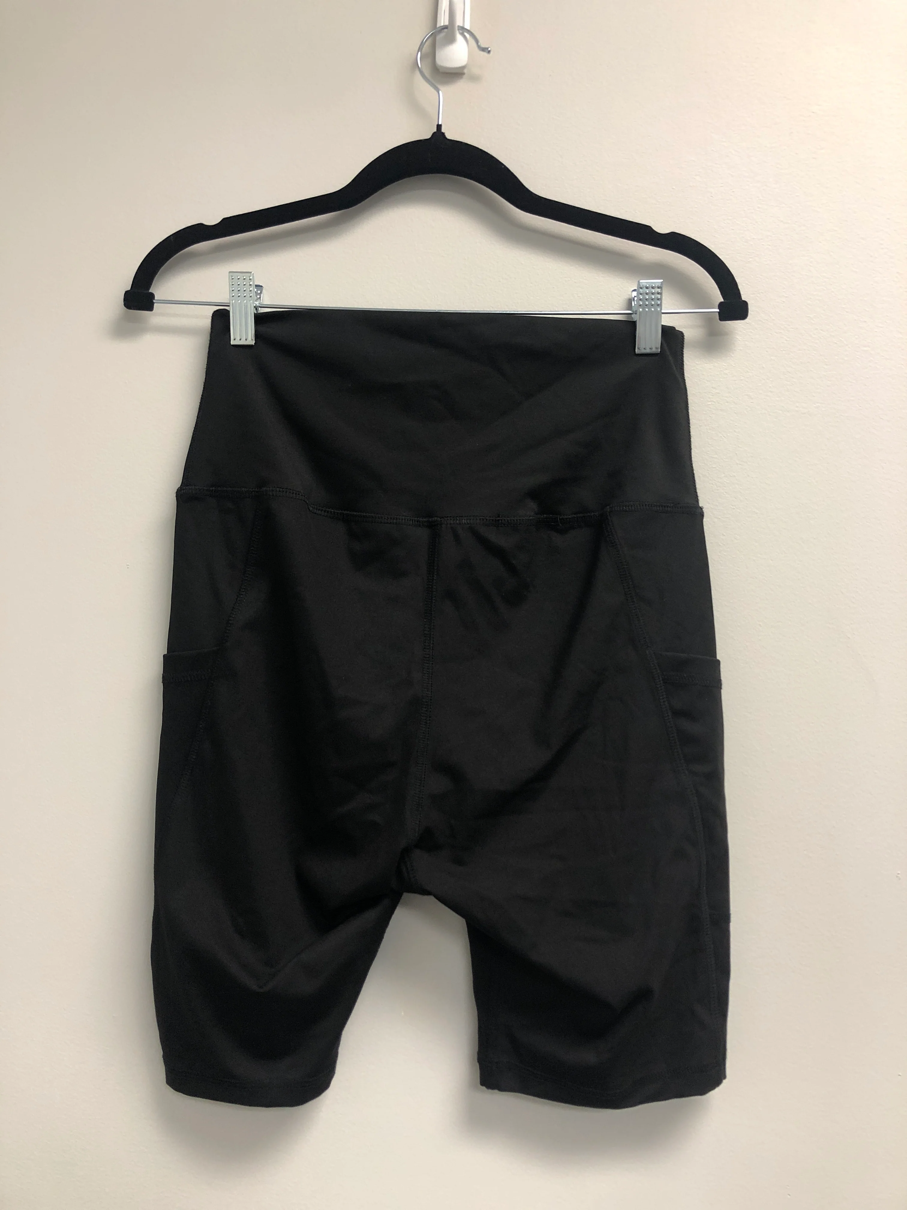 Outlet 6918 - Latched Mama High Waisted Biker Shorts with Side Pocket - Final Sale - Black - Large - Image 2