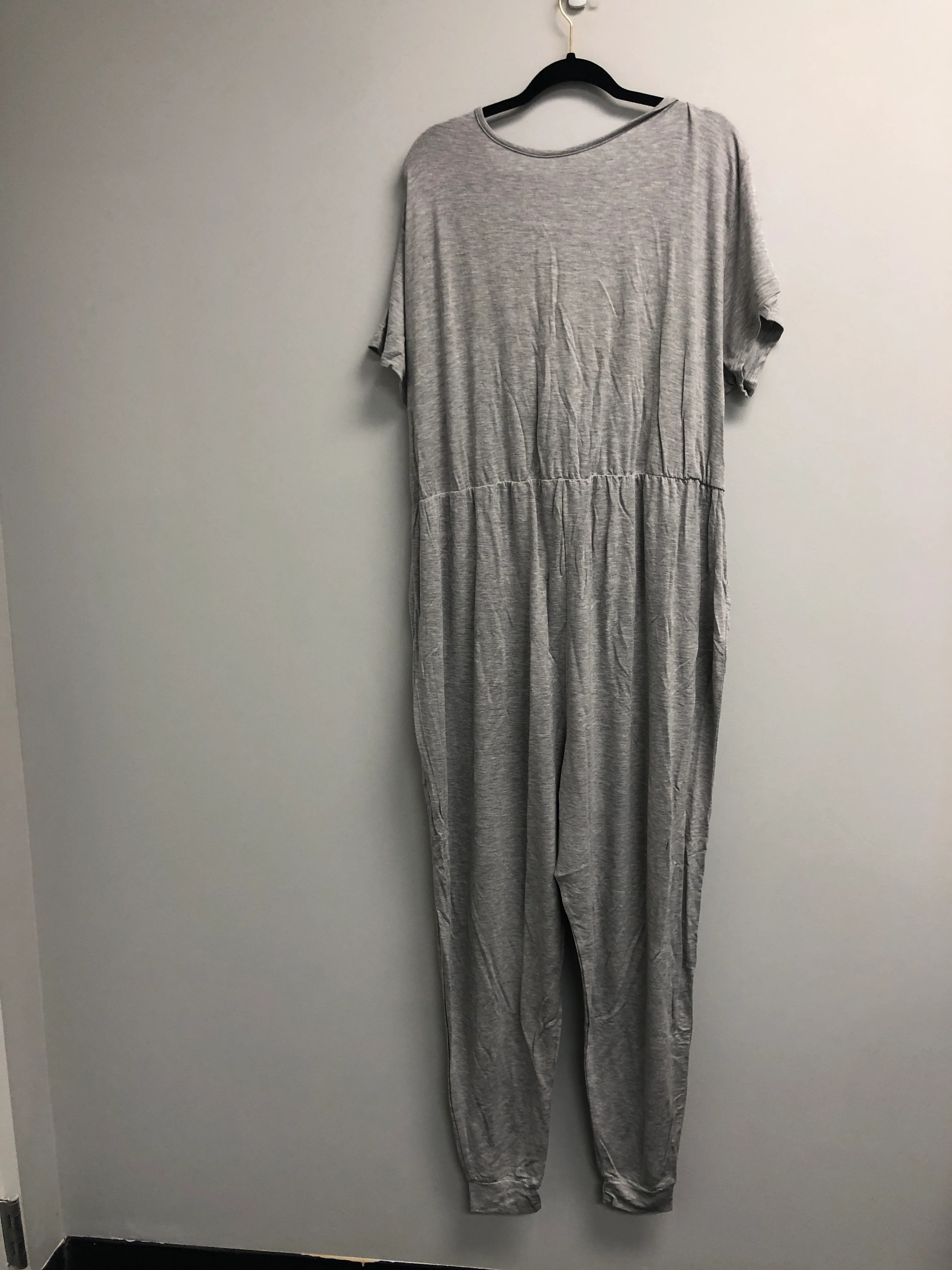 Outlet 6943 - Latched Mama Play All Day Nursing Jumpsuit - Grey - 4X - Image 2