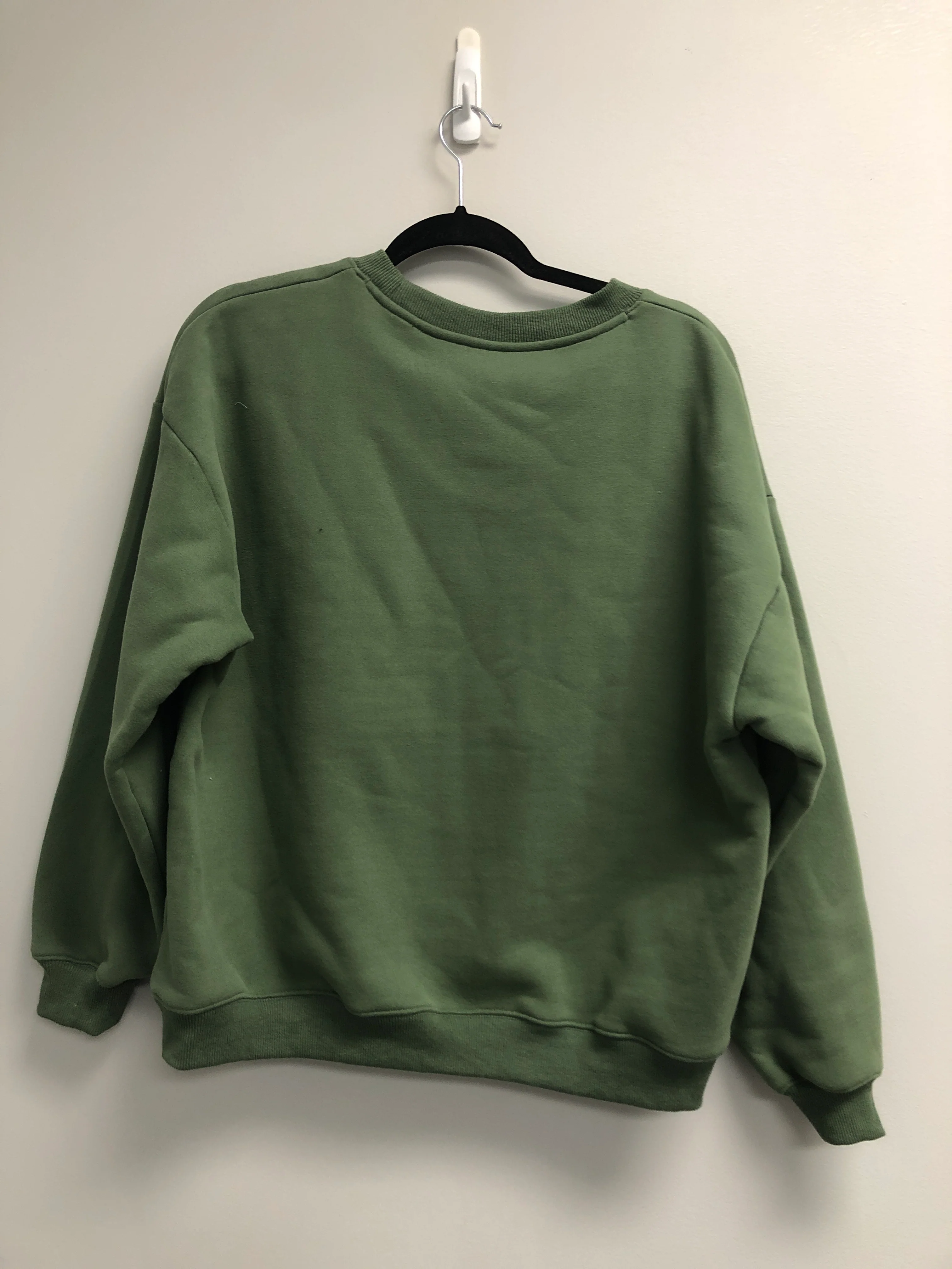 Outlet 6951 - Latched Mama 635 Zip Nursing Crewneck - Green - Large - Image 2