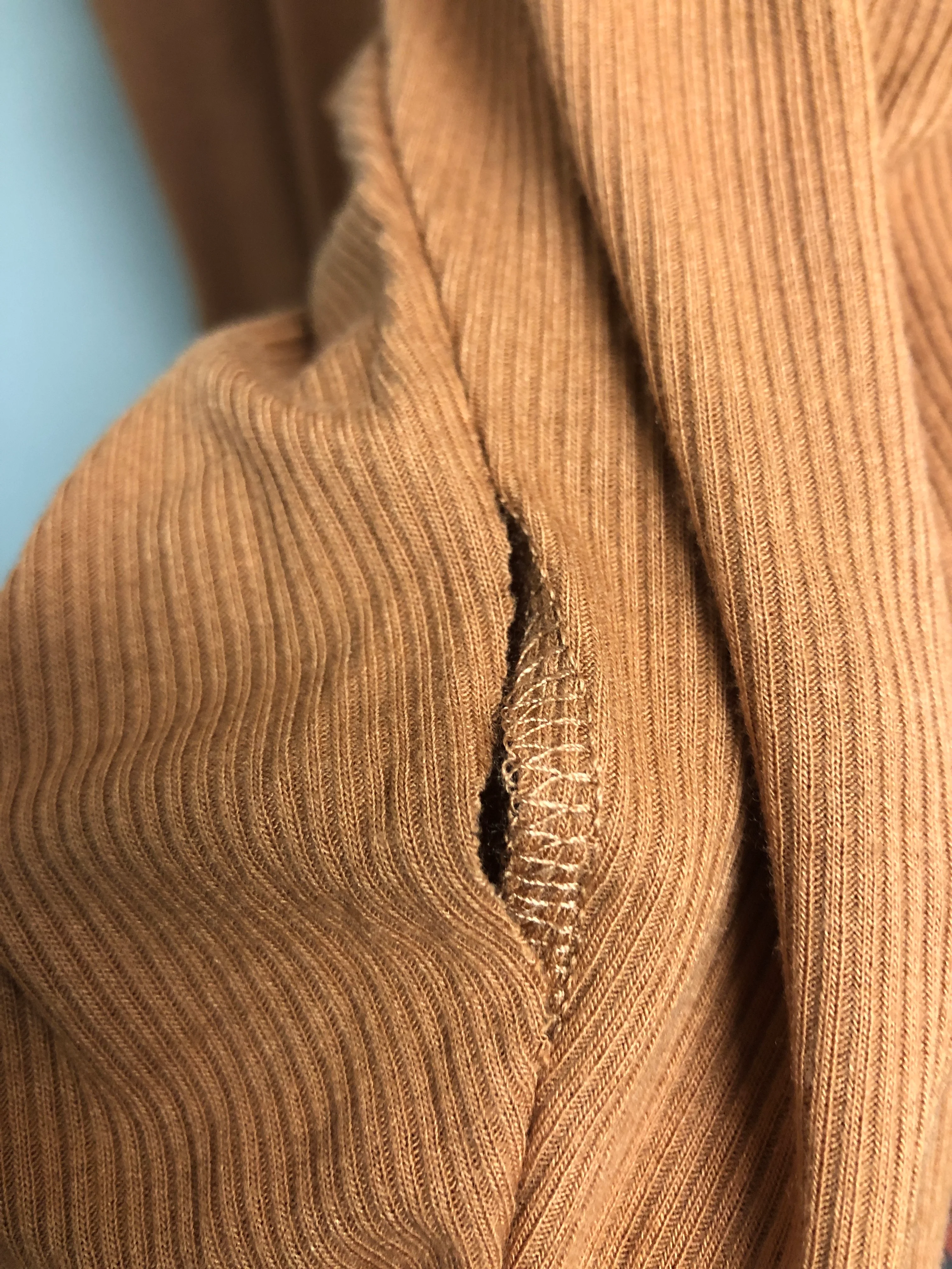 Outlet 6962 - Latched Mama Ribbed Nursing Jumper - Copper - Medium - Image 3