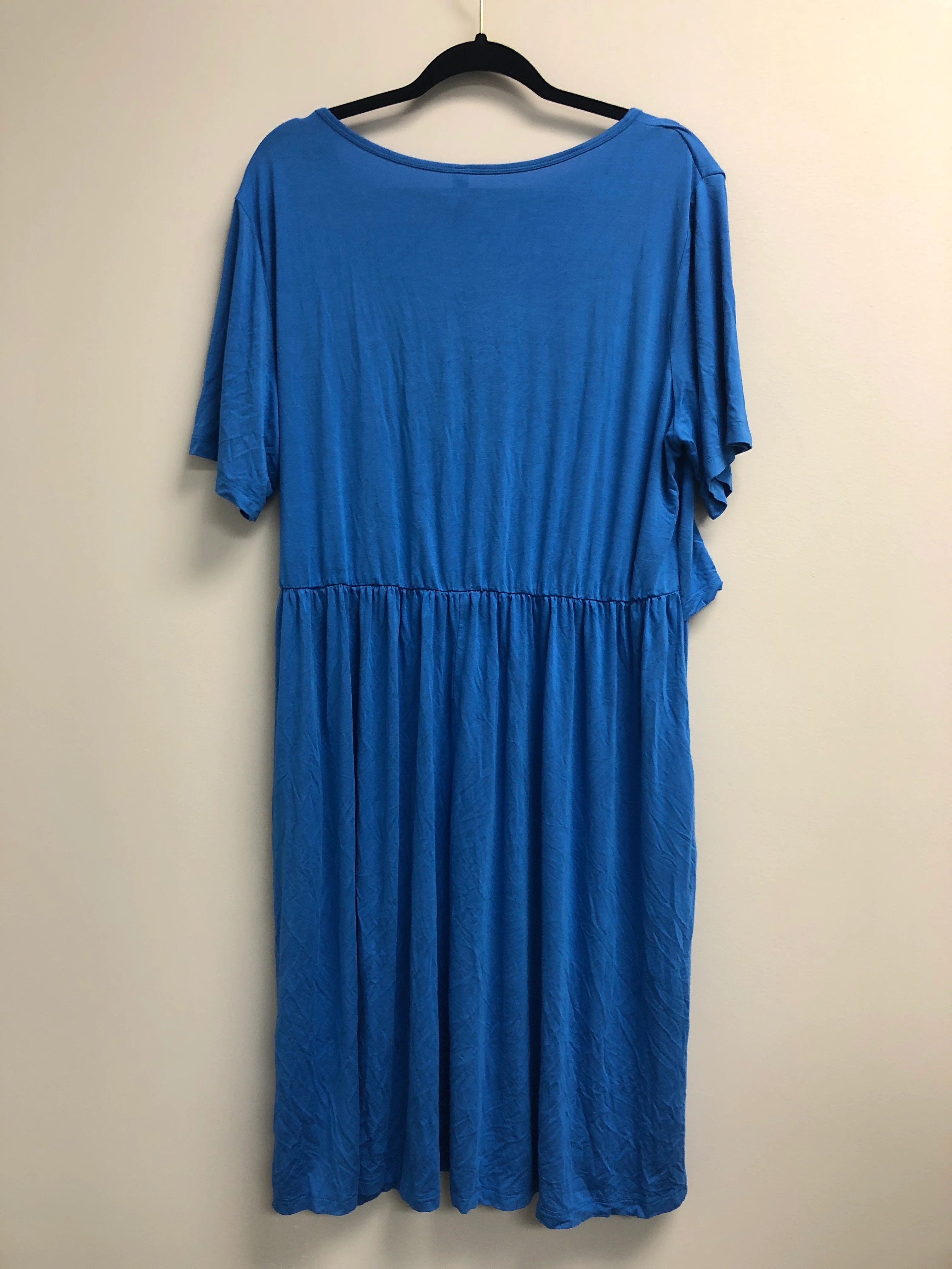 Outlet 6979 - Latched Mama Essential Boardwalk Nursing Dress - Blue - 2X - Image 3