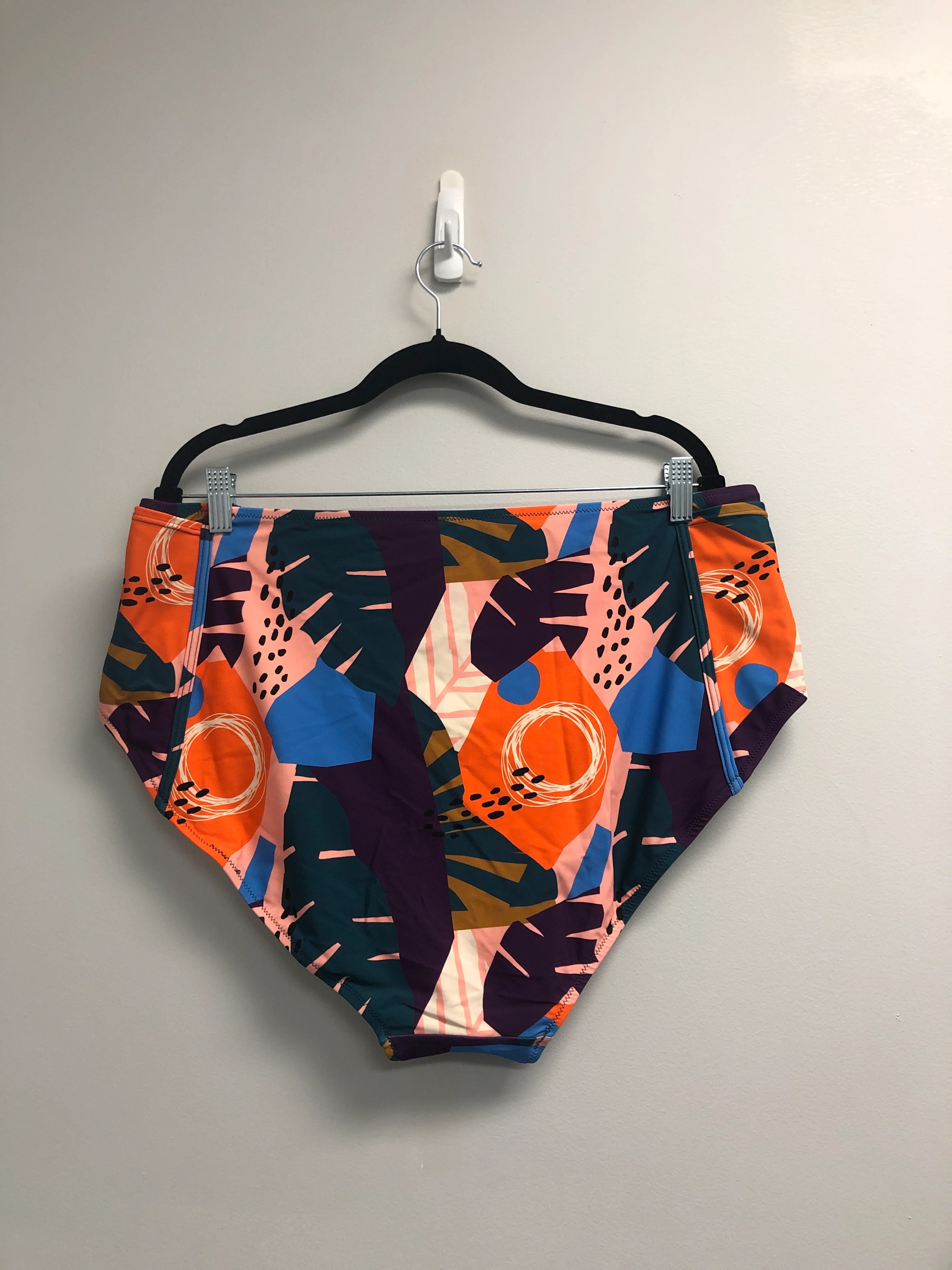 Outlet 7112 - Latched Mama High Waisted Swim Bottoms with Pockets - Final Sale - Golden Beach - 2X - Image 2