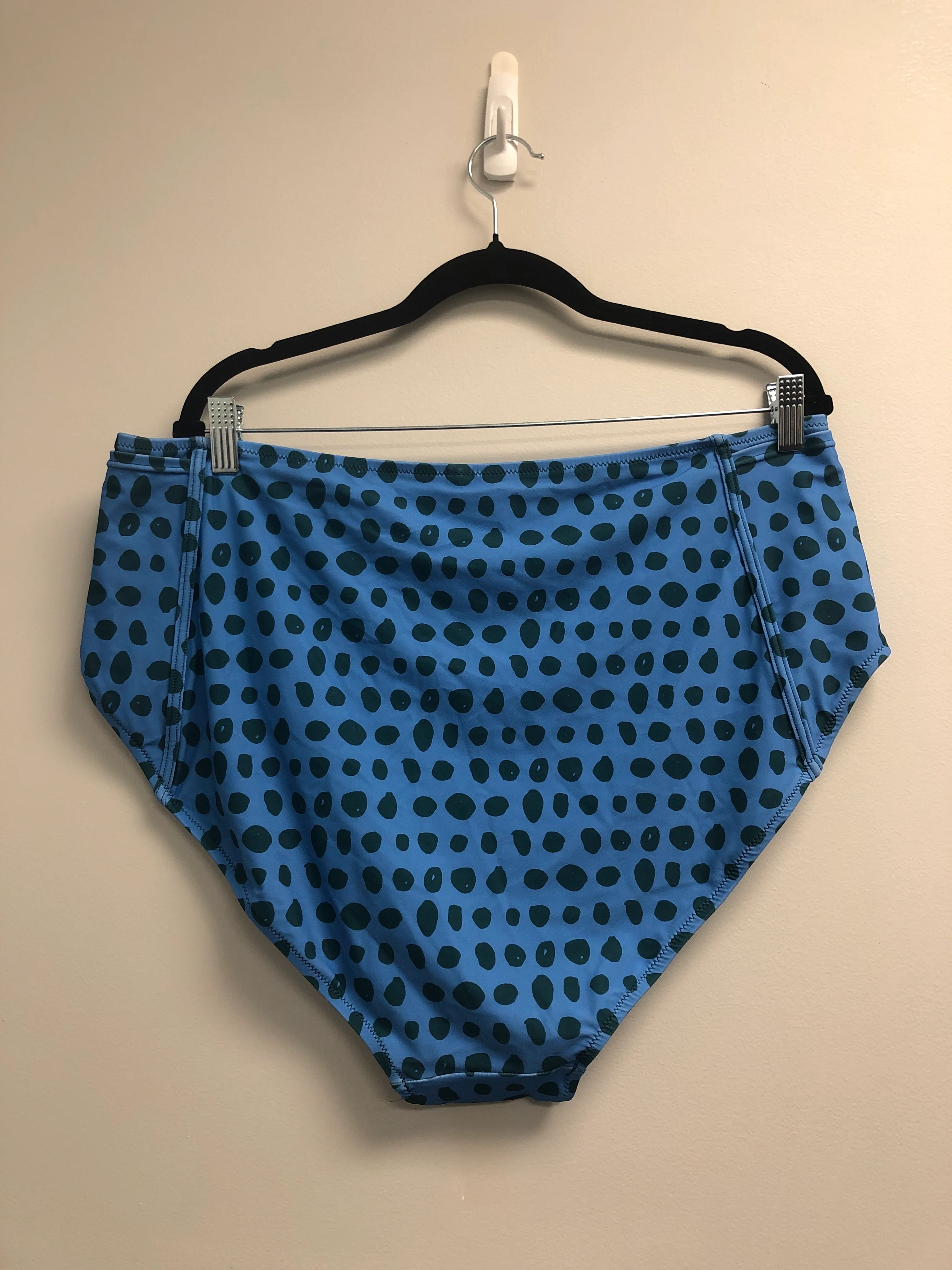Outlet 7116 - Latched Mama High Waisted Swim Bottoms with Pockets - Final Sale - Teal Surf - 2X - Image 2