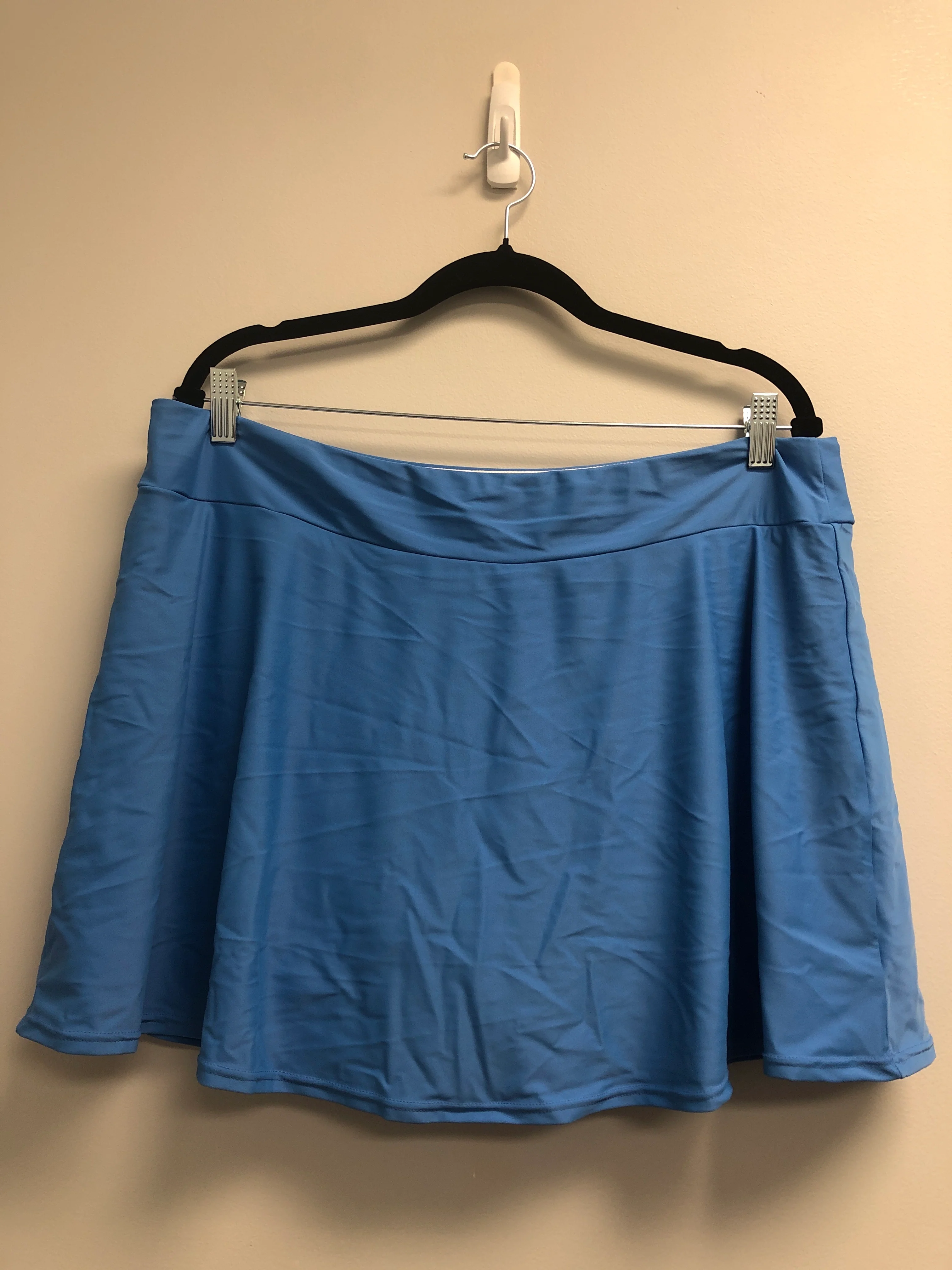 Outlet 7119 - Latched Mama Sporty Swim Skirt with Boy Shorts - Final Sale - Surf Blue - 2X - Image 2