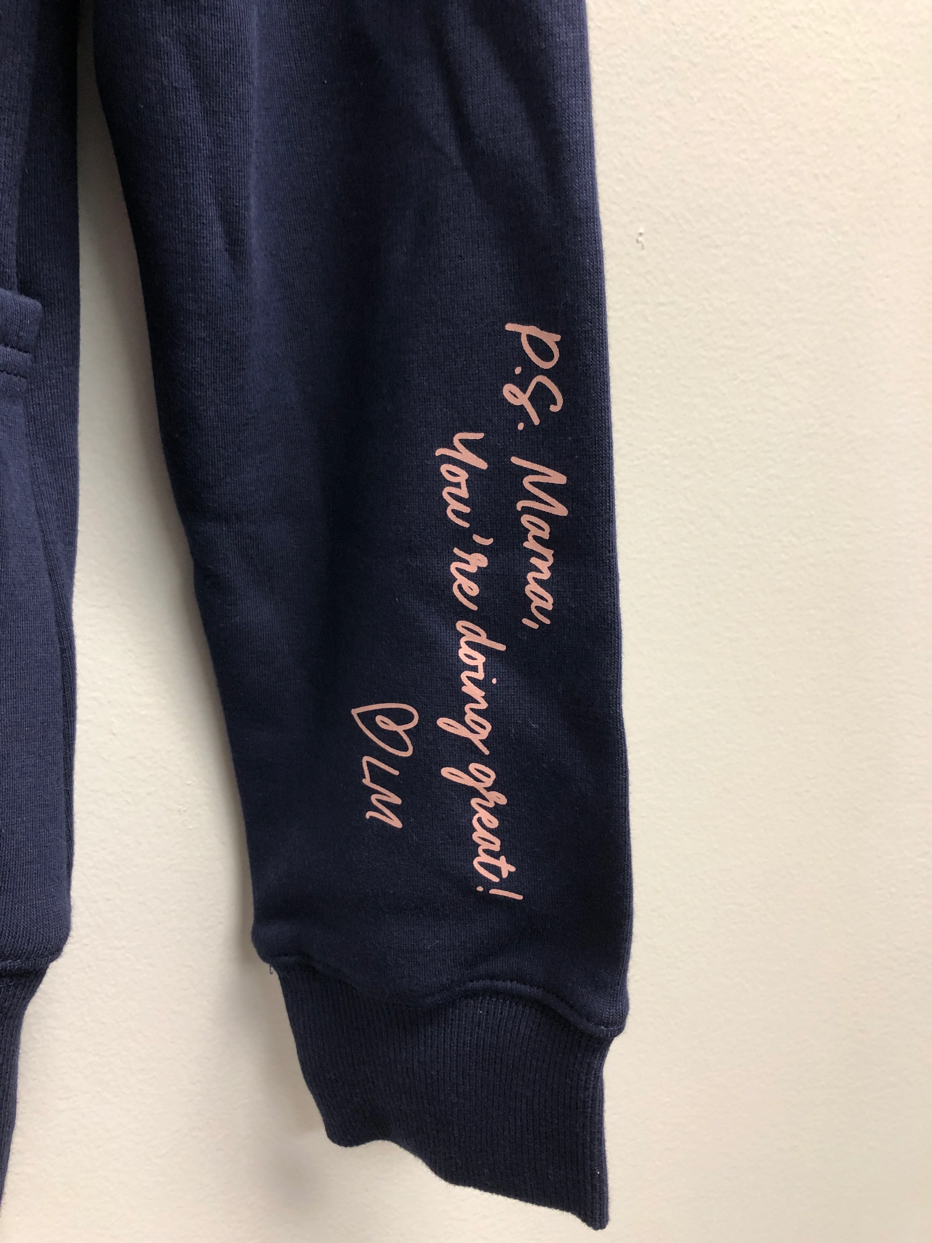 Outlet 7157 - The Latched Mama Heavy Nursing Hoodie - Navy - Small - Image 3