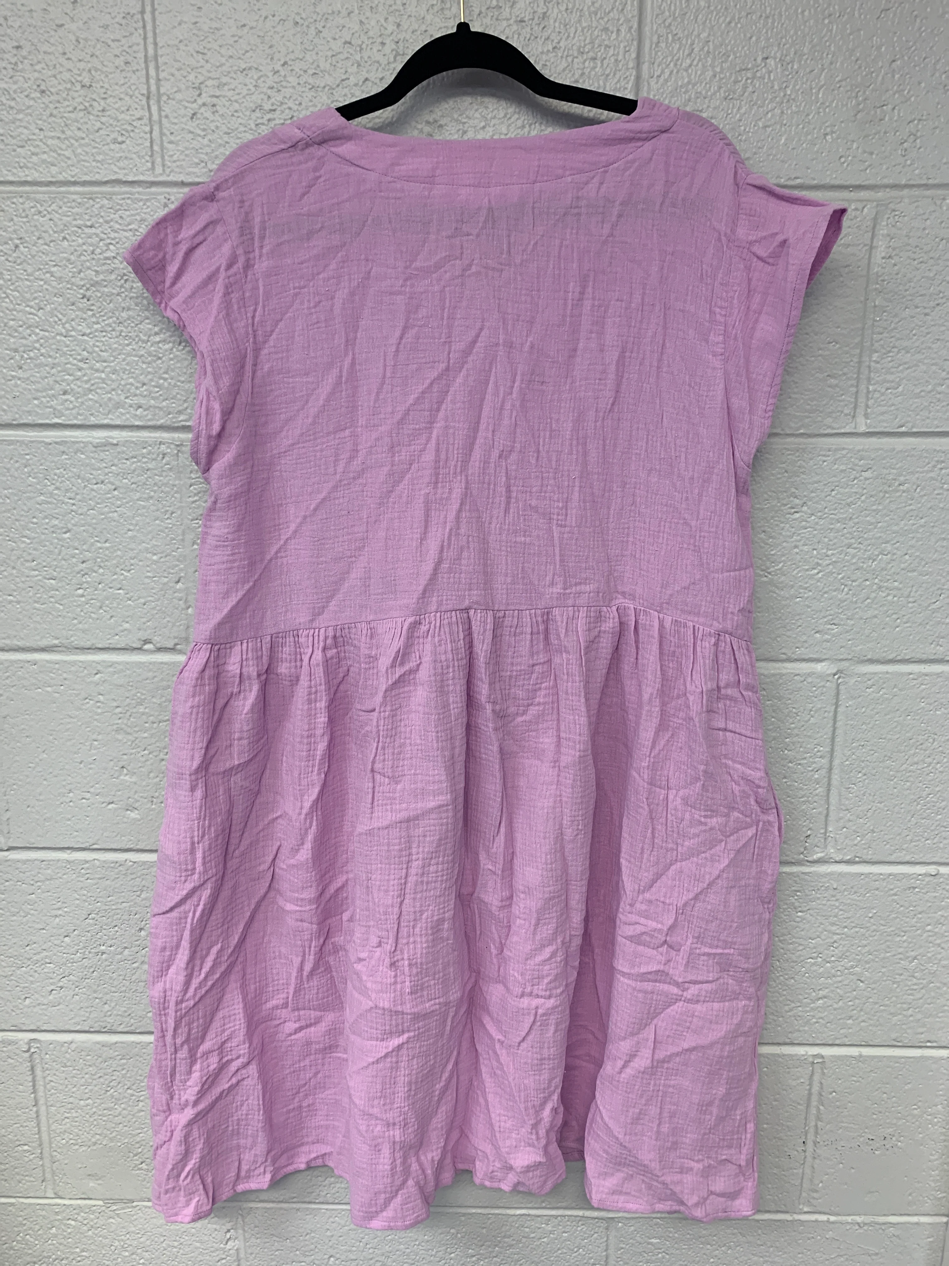 Outlet 7176 - Latched Mama Coastline Cotton Zip Nursing Dress - Wisteria - Medium - Image 2