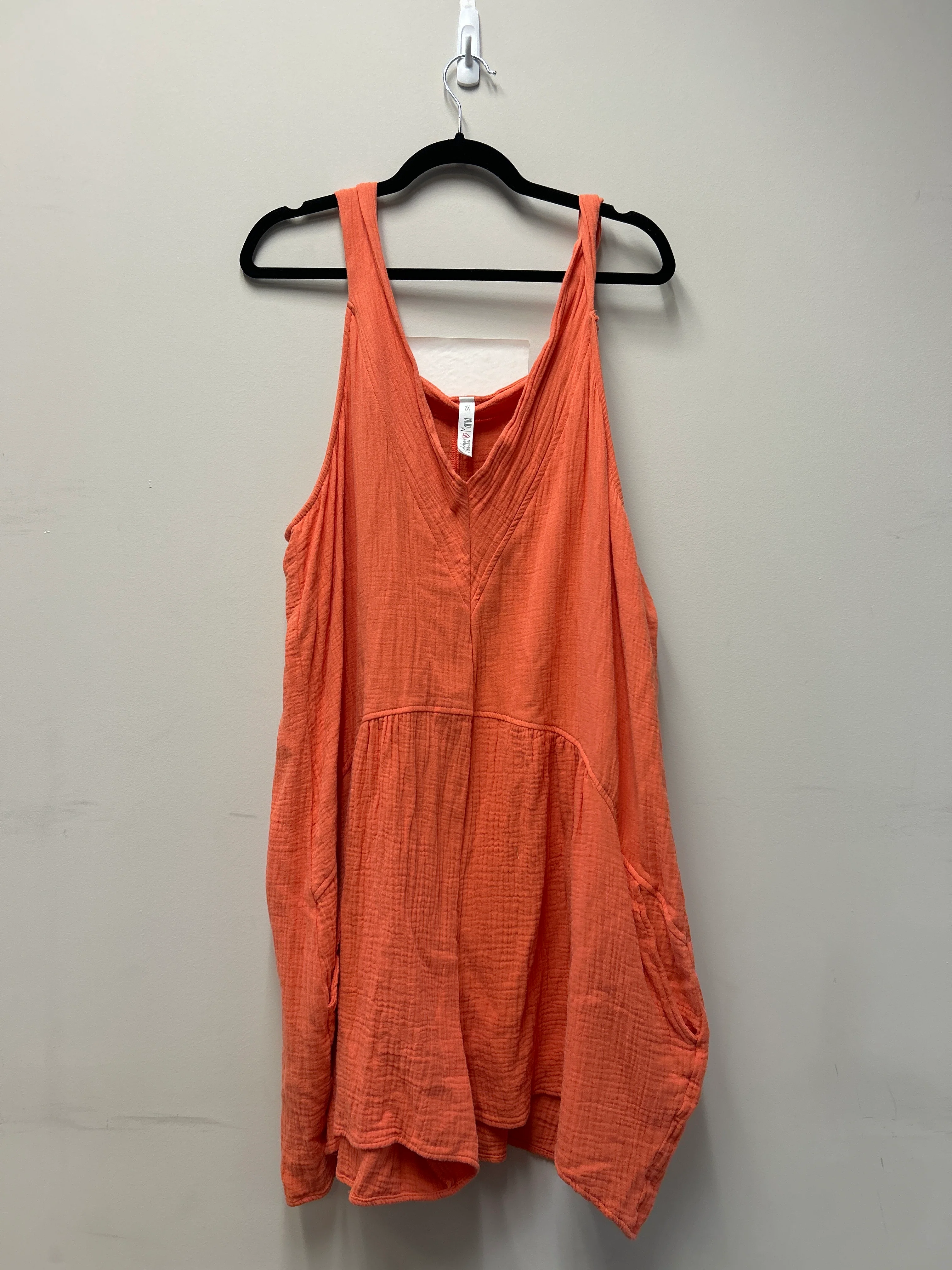 Outlet 7289 - Latched Mama Coastline Nursing Overalls - Final Sale - SUNRISE - 2X