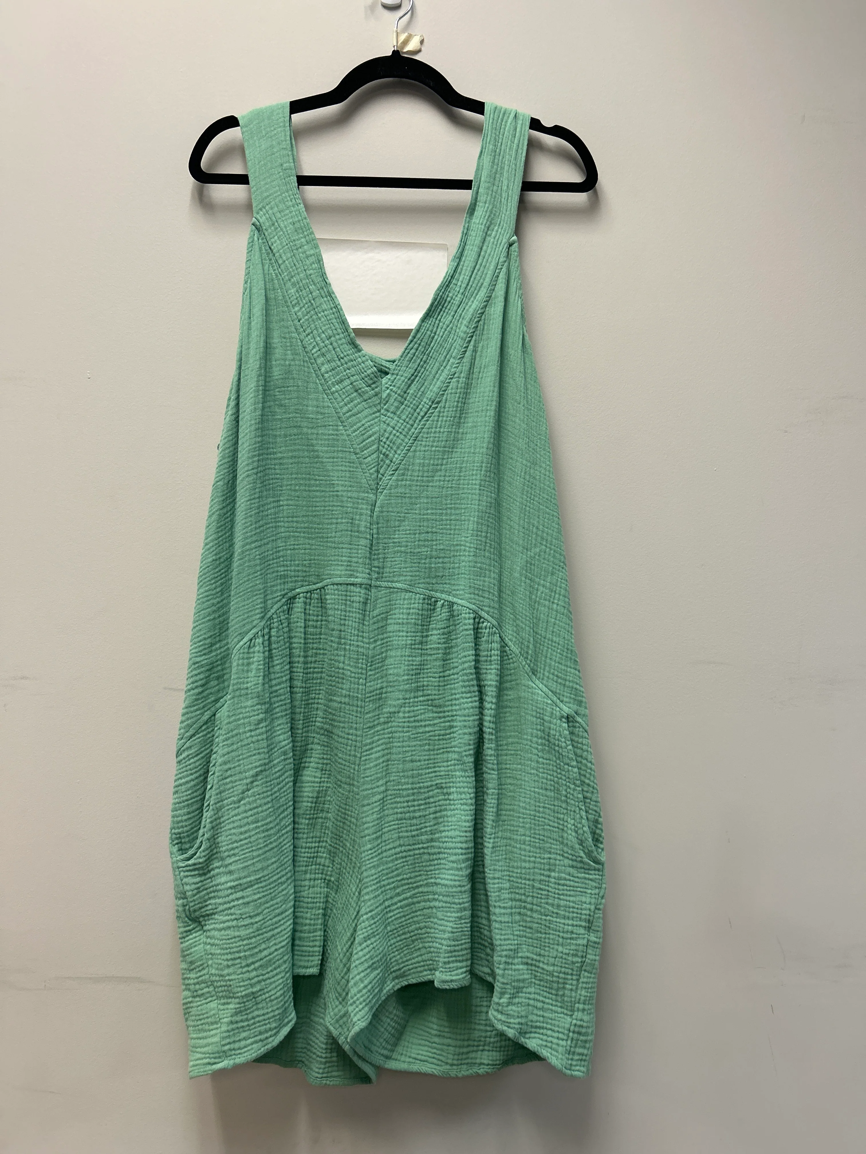 Outlet 7296 - Latched Mama Coastline Nursing Overalls - Final Sale - SEAFOAM - 1X