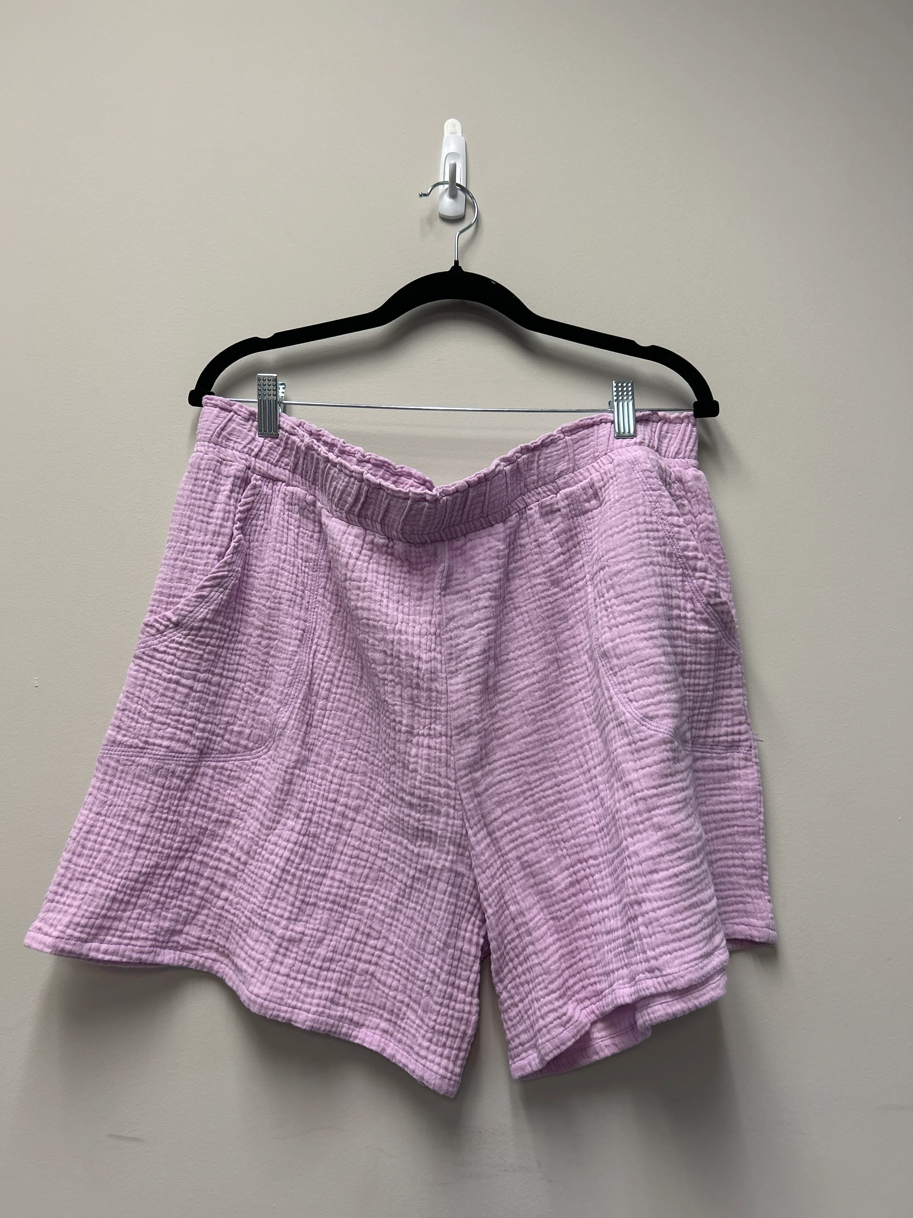 Outlet 7300 - Latched Mama Coastline Cotton Shorts - WISTERIA - 1X