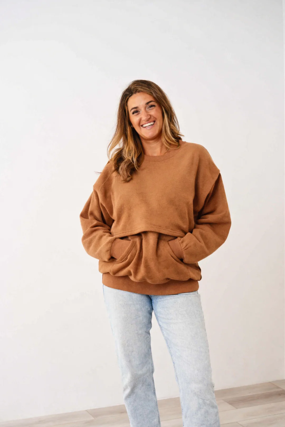 Latched Mama 635 Snuggle-Up Nursing Pullover - Image 4