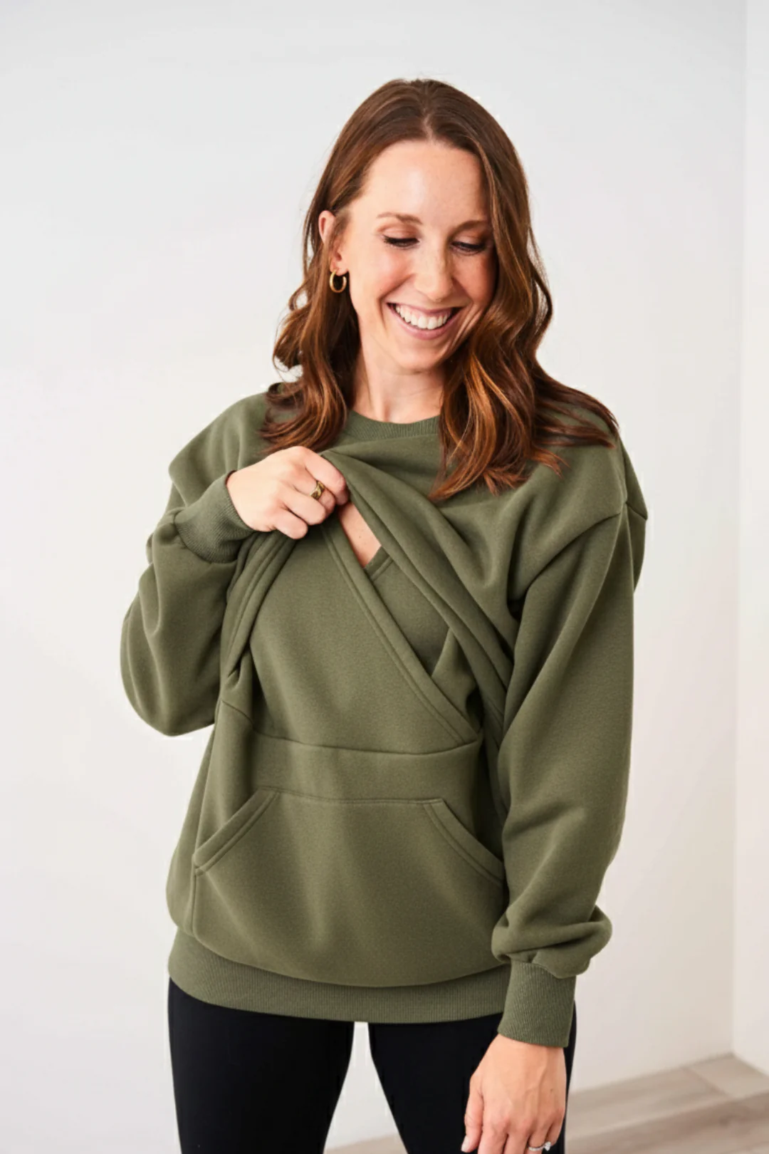 Latched Mama 635 Snuggle-Up Nursing Pullover - Image 6